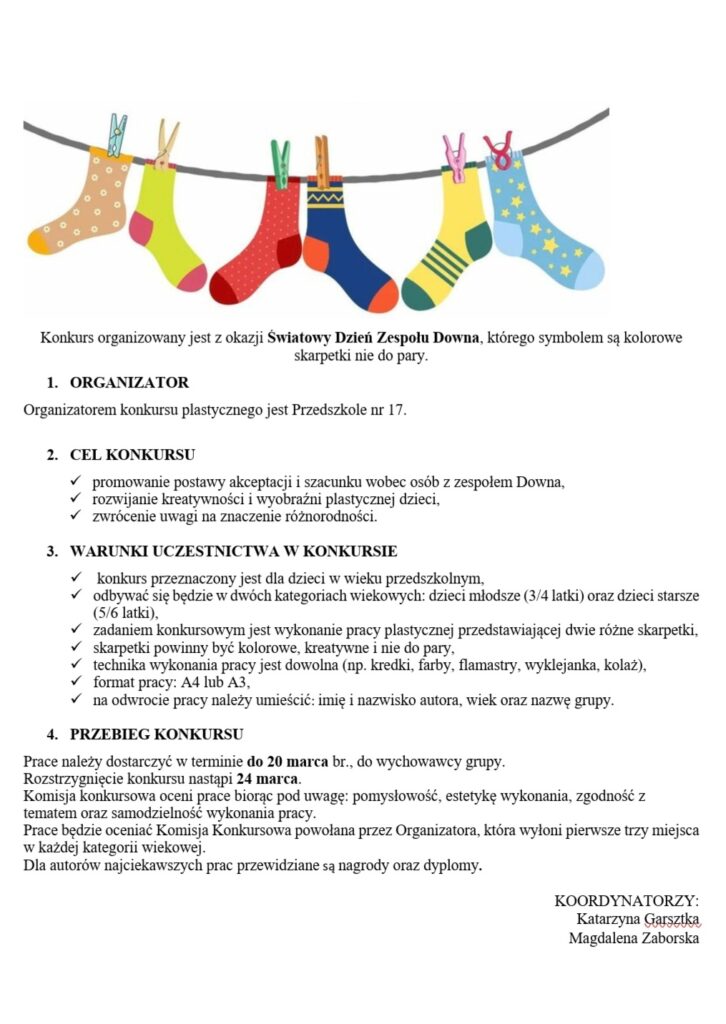 Konkurs skarpetki